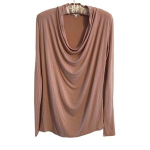 CAbi Blush Pink Long Sleeve Top Size S